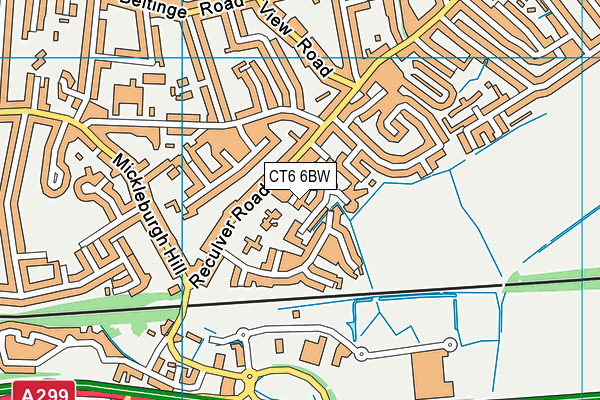 CT6 6BW map - OS VectorMap District (Ordnance Survey)