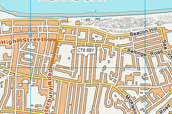 CT6 6BY map - OS VectorMap District (Ordnance Survey)