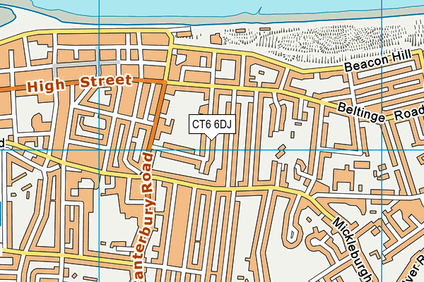 CT6 6DJ map - OS VectorMap District (Ordnance Survey)