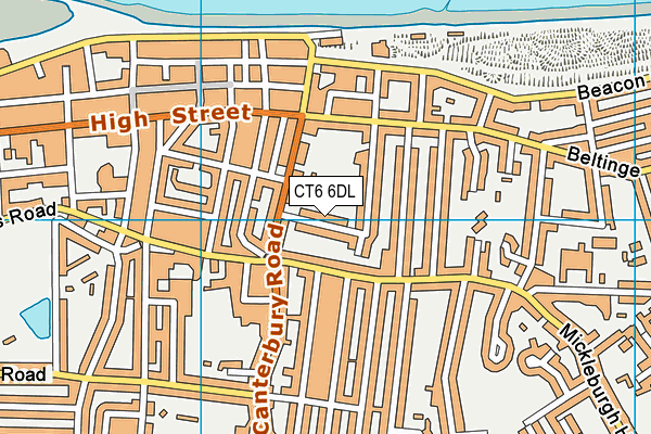 CT6 6DL map - OS VectorMap District (Ordnance Survey)