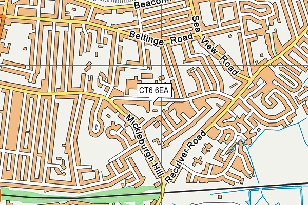CT6 6EA map - OS VectorMap District (Ordnance Survey)