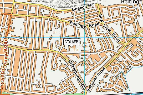CT6 6EB map - OS VectorMap District (Ordnance Survey)