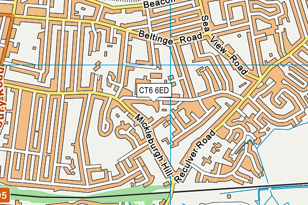 CT6 6ED map - OS VectorMap District (Ordnance Survey)