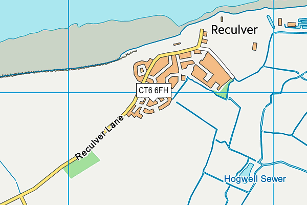 CT6 6FH map - OS VectorMap District (Ordnance Survey)