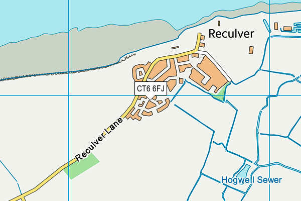 CT6 6FJ map - OS VectorMap District (Ordnance Survey)