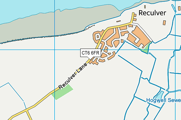 CT6 6FR map - OS VectorMap District (Ordnance Survey)