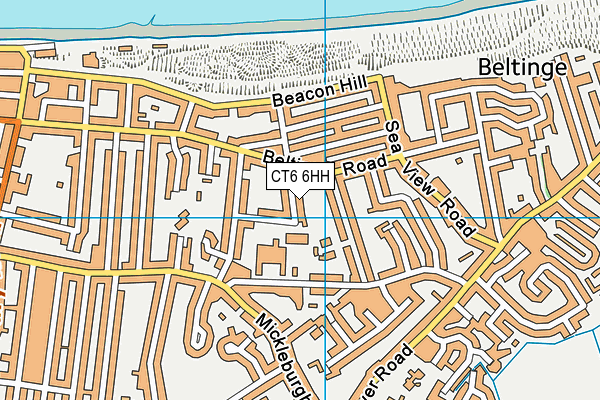 CT6 6HH map - OS VectorMap District (Ordnance Survey)