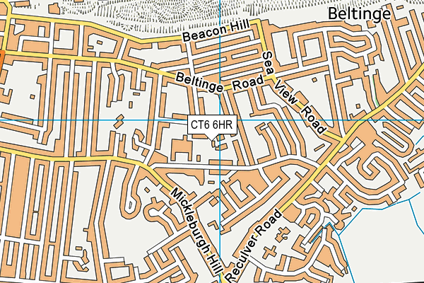 CT6 6HR map - OS VectorMap District (Ordnance Survey)