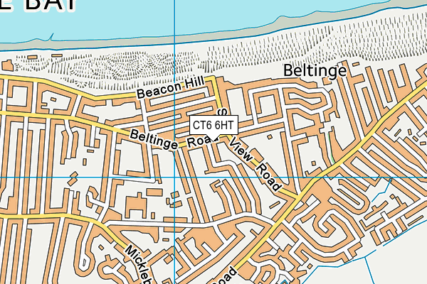 CT6 6HT map - OS VectorMap District (Ordnance Survey)