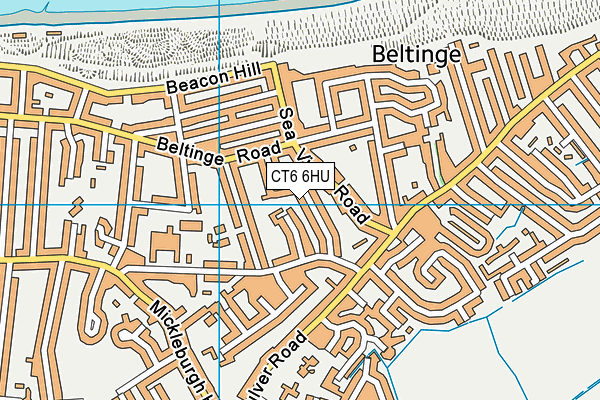 CT6 6HU map - OS VectorMap District (Ordnance Survey)