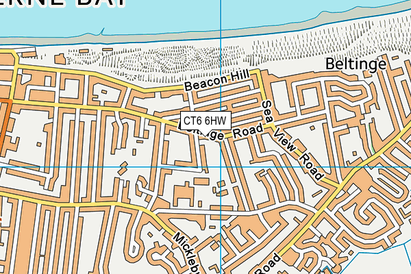 CT6 6HW map - OS VectorMap District (Ordnance Survey)