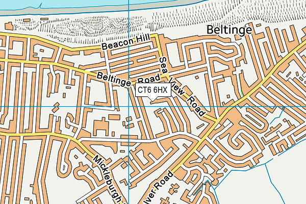 CT6 6HX map - OS VectorMap District (Ordnance Survey)