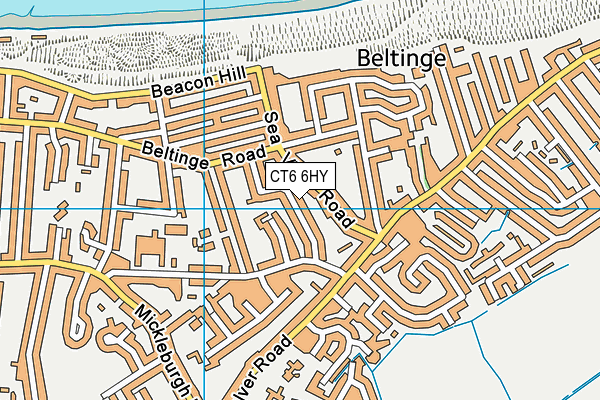 CT6 6HY map - OS VectorMap District (Ordnance Survey)