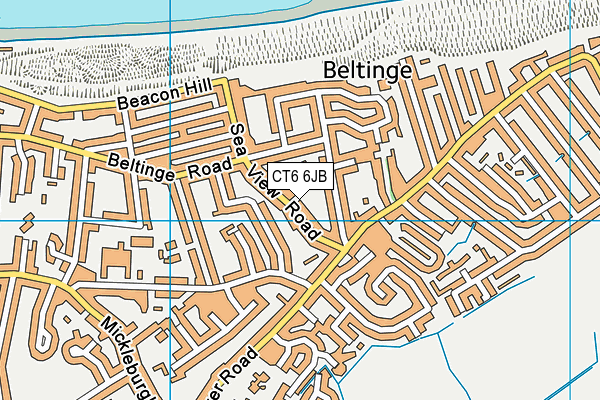 CT6 6JB map - OS VectorMap District (Ordnance Survey)