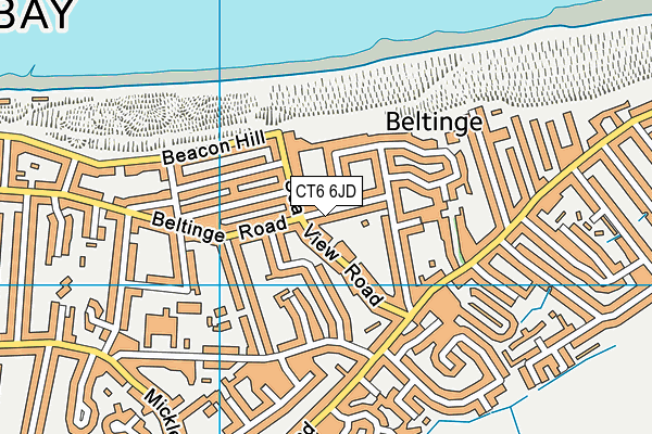 CT6 6JD map - OS VectorMap District (Ordnance Survey)