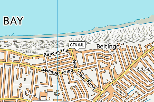 CT6 6JL map - OS VectorMap District (Ordnance Survey)