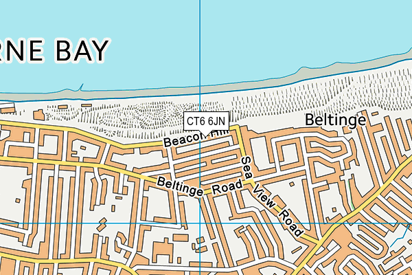 CT6 6JN map - OS VectorMap District (Ordnance Survey)