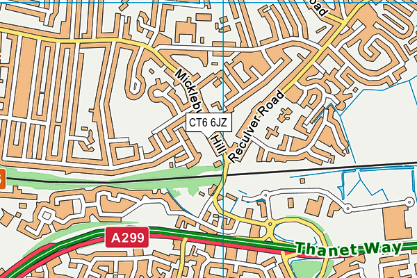 CT6 6JZ map - OS VectorMap District (Ordnance Survey)
