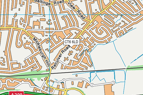 CT6 6LD map - OS VectorMap District (Ordnance Survey)