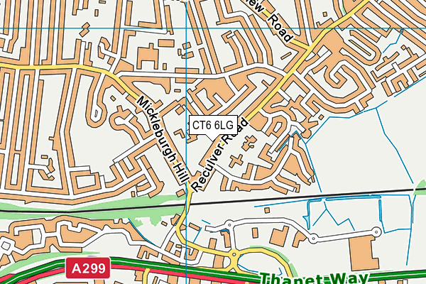 CT6 6LG map - OS VectorMap District (Ordnance Survey)