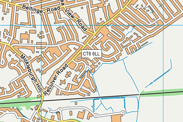 CT6 6LL map - OS VectorMap District (Ordnance Survey)