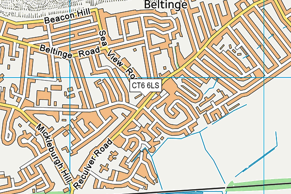 CT6 6LS map - OS VectorMap District (Ordnance Survey)