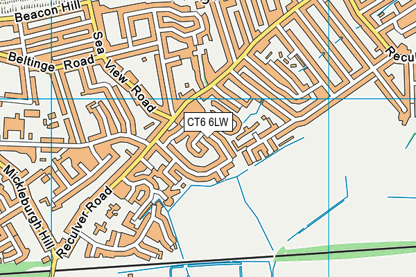 CT6 6LW map - OS VectorMap District (Ordnance Survey)