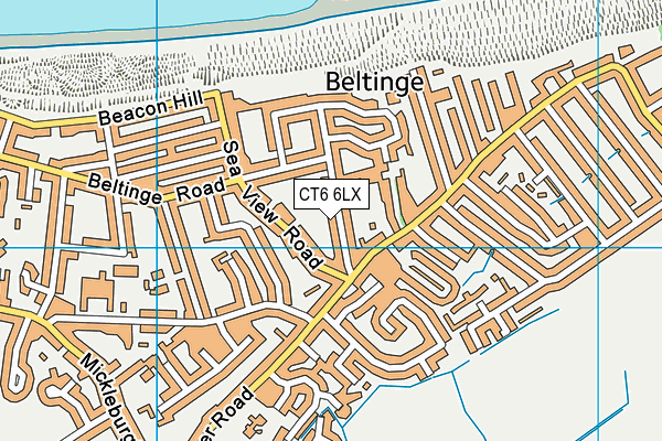 CT6 6LX map - OS VectorMap District (Ordnance Survey)