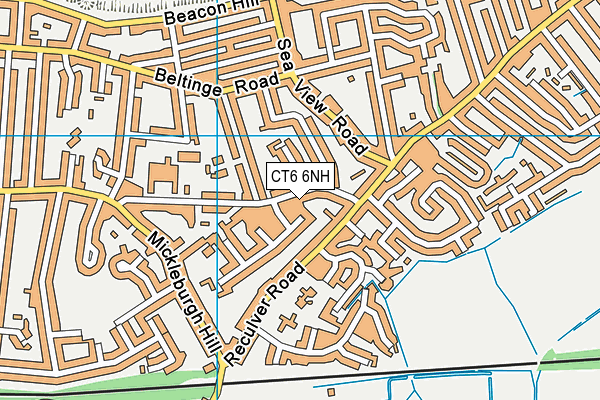 CT6 6NH map - OS VectorMap District (Ordnance Survey)