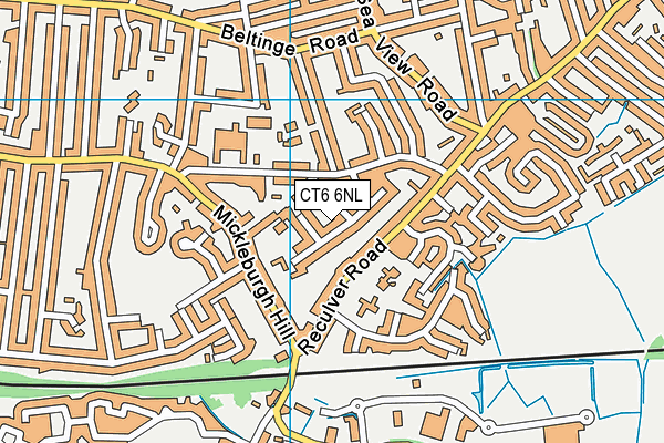 CT6 6NL map - OS VectorMap District (Ordnance Survey)