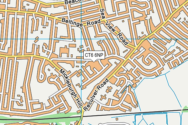 CT6 6NP map - OS VectorMap District (Ordnance Survey)
