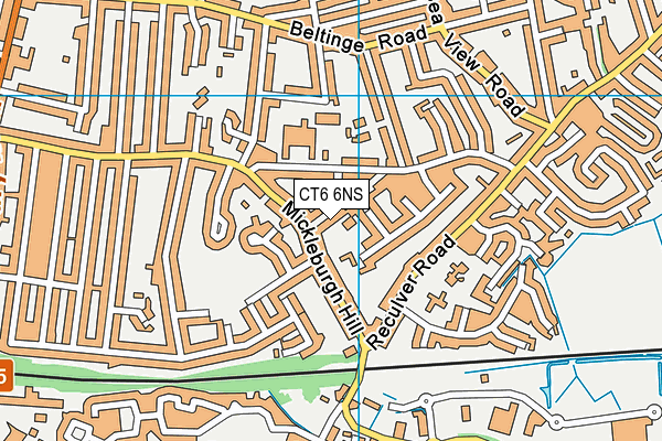 CT6 6NS map - OS VectorMap District (Ordnance Survey)