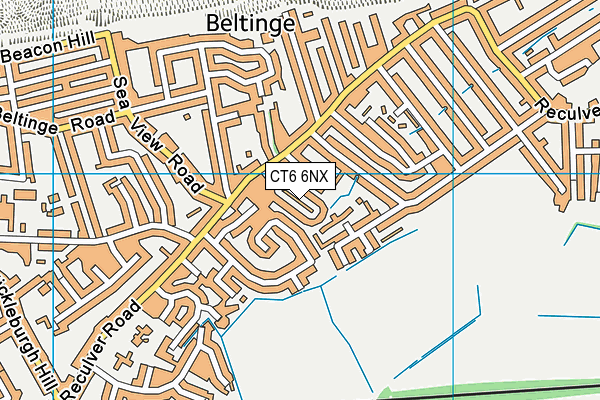 CT6 6NX map - OS VectorMap District (Ordnance Survey)