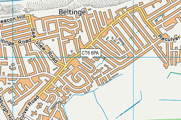 CT6 6PA map - OS VectorMap District (Ordnance Survey)