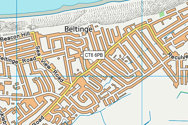 CT6 6PB map - OS VectorMap District (Ordnance Survey)