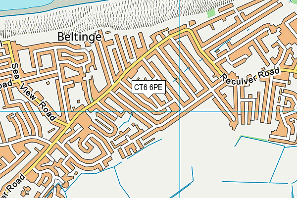 CT6 6PE map - OS VectorMap District (Ordnance Survey)