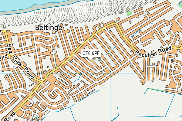 CT6 6PF map - OS VectorMap District (Ordnance Survey)