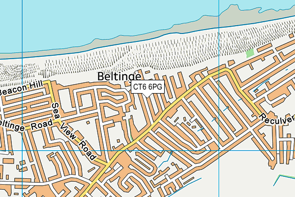CT6 6PG map - OS VectorMap District (Ordnance Survey)