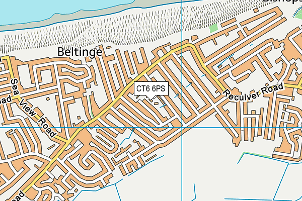 CT6 6PS map - OS VectorMap District (Ordnance Survey)