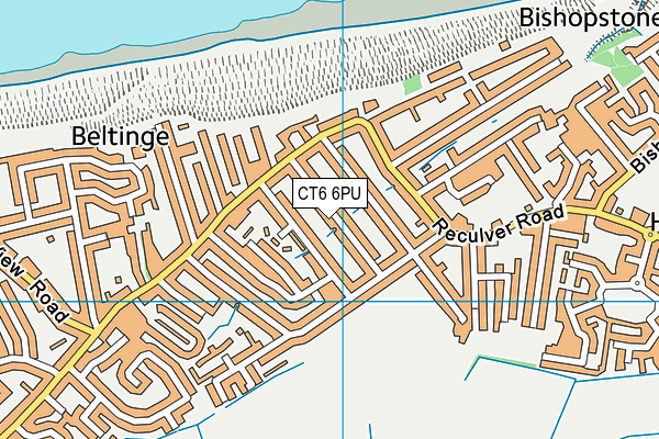 CT6 6PU map - OS VectorMap District (Ordnance Survey)