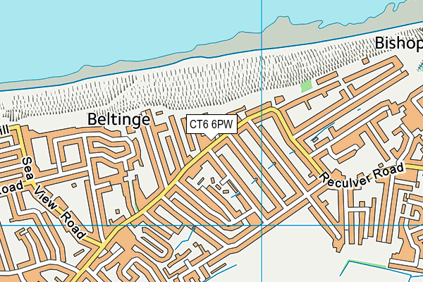 CT6 6PW map - OS VectorMap District (Ordnance Survey)