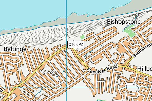 CT6 6PZ map - OS VectorMap District (Ordnance Survey)