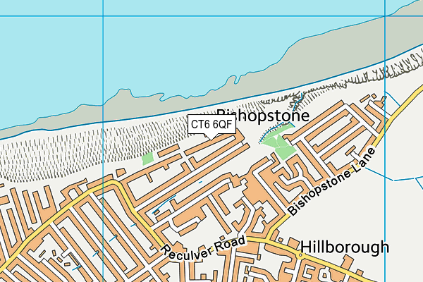 CT6 6QF map - OS VectorMap District (Ordnance Survey)