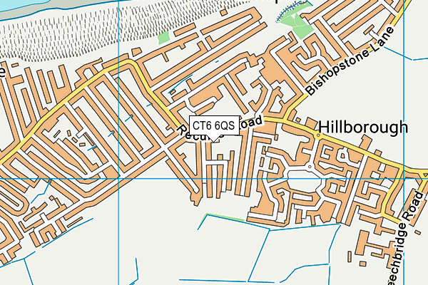 CT6 6QS map - OS VectorMap District (Ordnance Survey)