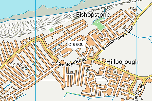 CT6 6QU map - OS VectorMap District (Ordnance Survey)