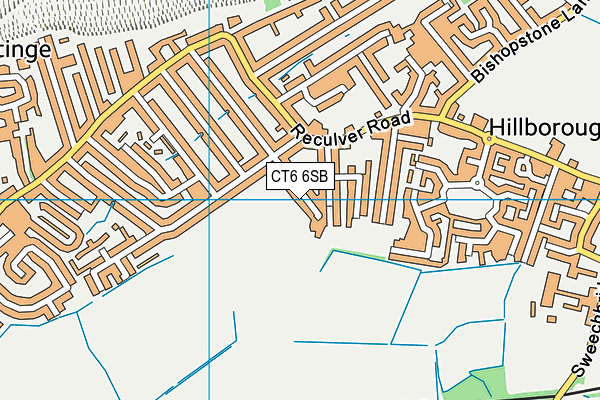 CT6 6SB map - OS VectorMap District (Ordnance Survey)