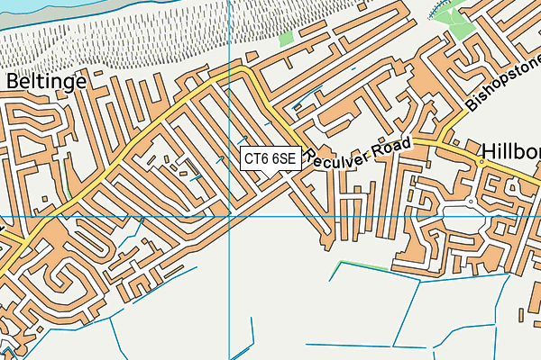 CT6 6SE map - OS VectorMap District (Ordnance Survey)