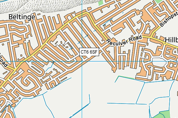 CT6 6SF map - OS VectorMap District (Ordnance Survey)