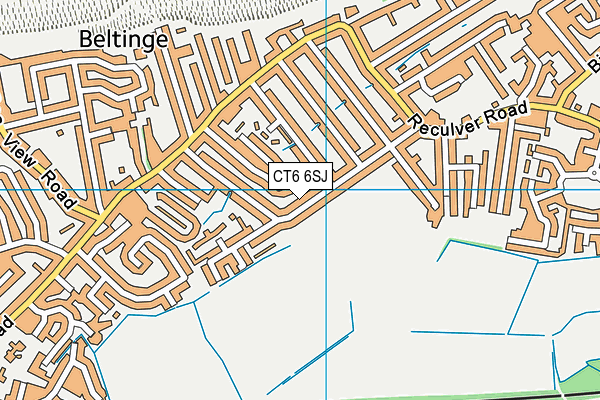 CT6 6SJ map - OS VectorMap District (Ordnance Survey)
