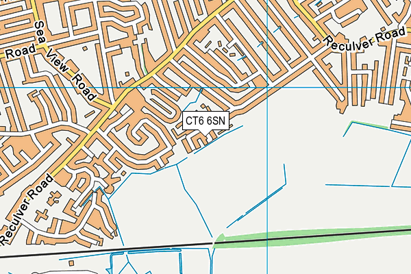 CT6 6SN map - OS VectorMap District (Ordnance Survey)